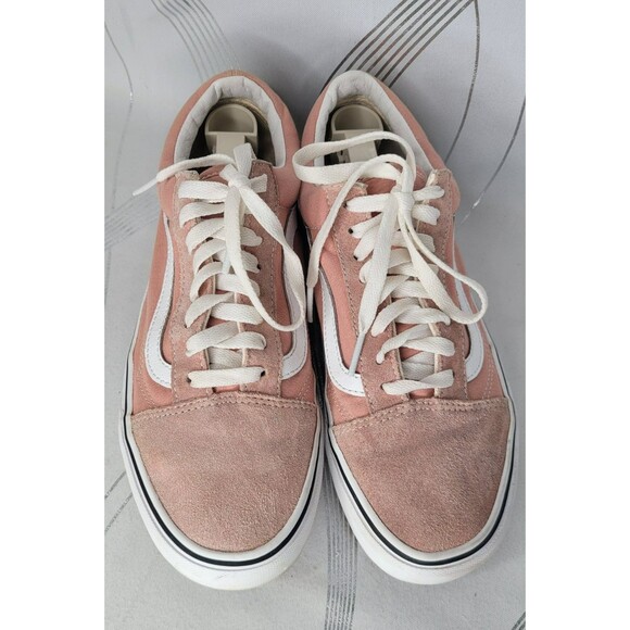 Vans‎ Old Skool Pink Suede Canvas Sneakers Women’s Size 9.5 Low Top Skate Shoes - Picture 9 of 12